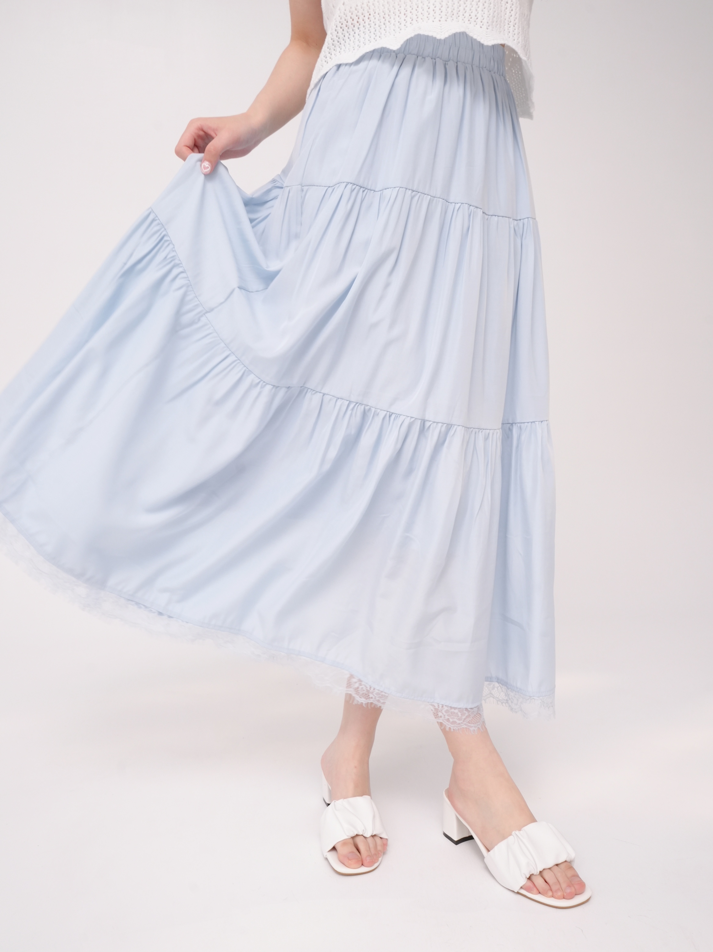 法朵Fado shop｜ 裙襬拼接蕾絲蛋糕裙 4733013