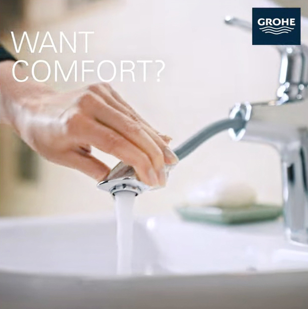 GROHE｜Eurosmart Basin mixer 伸縮面盆龍頭（鉻色）23976003