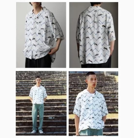 LAST PCS: VISVIM COPA SHIRT S/S BATS - WHITE PRE ORDER ITEM (預訂中)