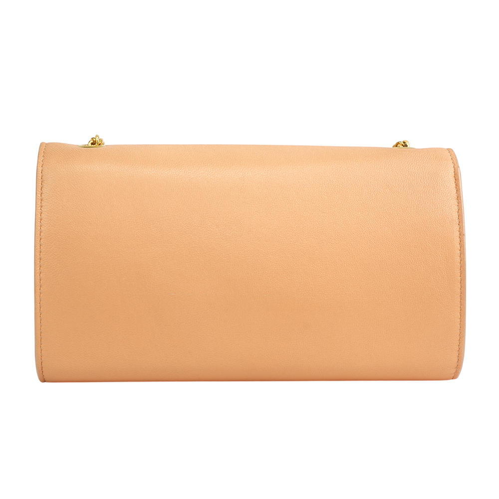 【CHLOE'】小羊皮蝴蝶結鏈帶斜背包(蜜桃色)3P0495 834 44D