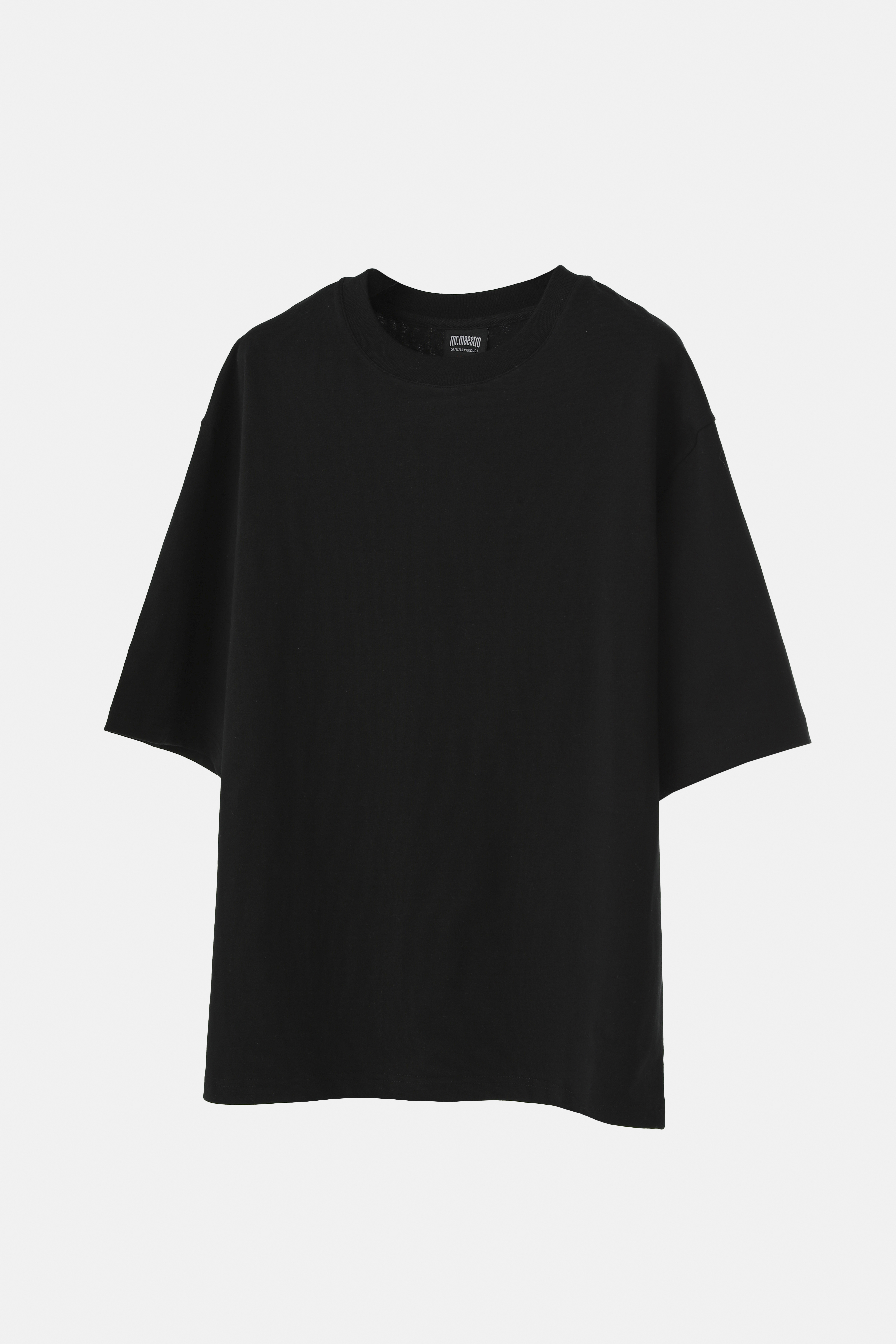 mr.maestro Wide 落肩寬版  - 高磅數純棉素Tee (白色、黑色、藏青、麻花灰、孔雀綠、酒紅色)