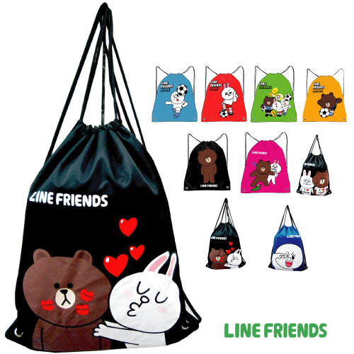 LINE FRIENDS束口後背袋
