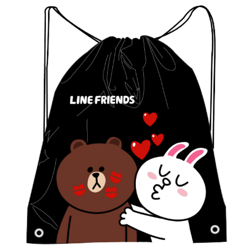 LINE FRIENDS束口後背袋