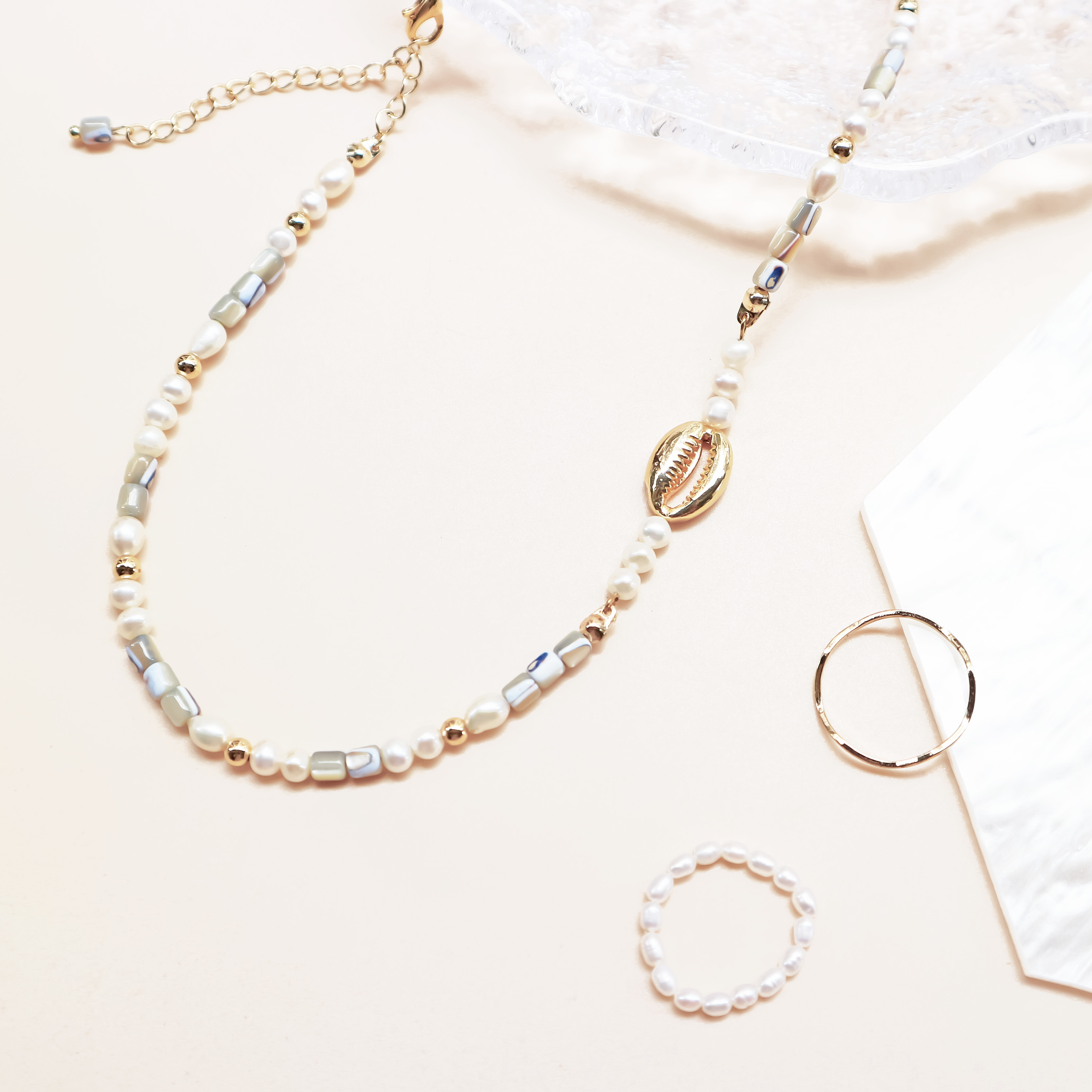 希臘海貝殼 項鍊