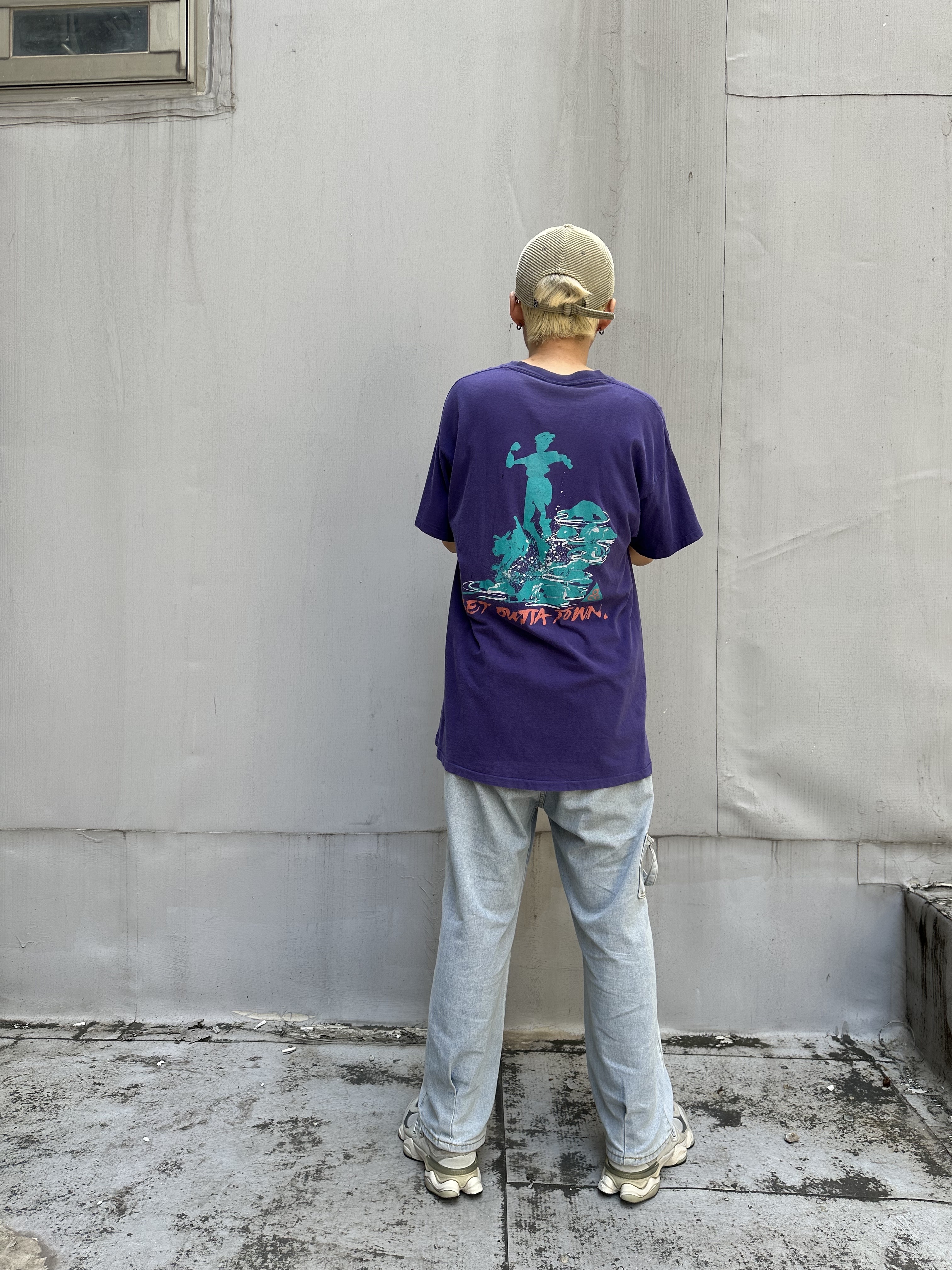 90s NIKE AIR MOWABB Tee Made in USA