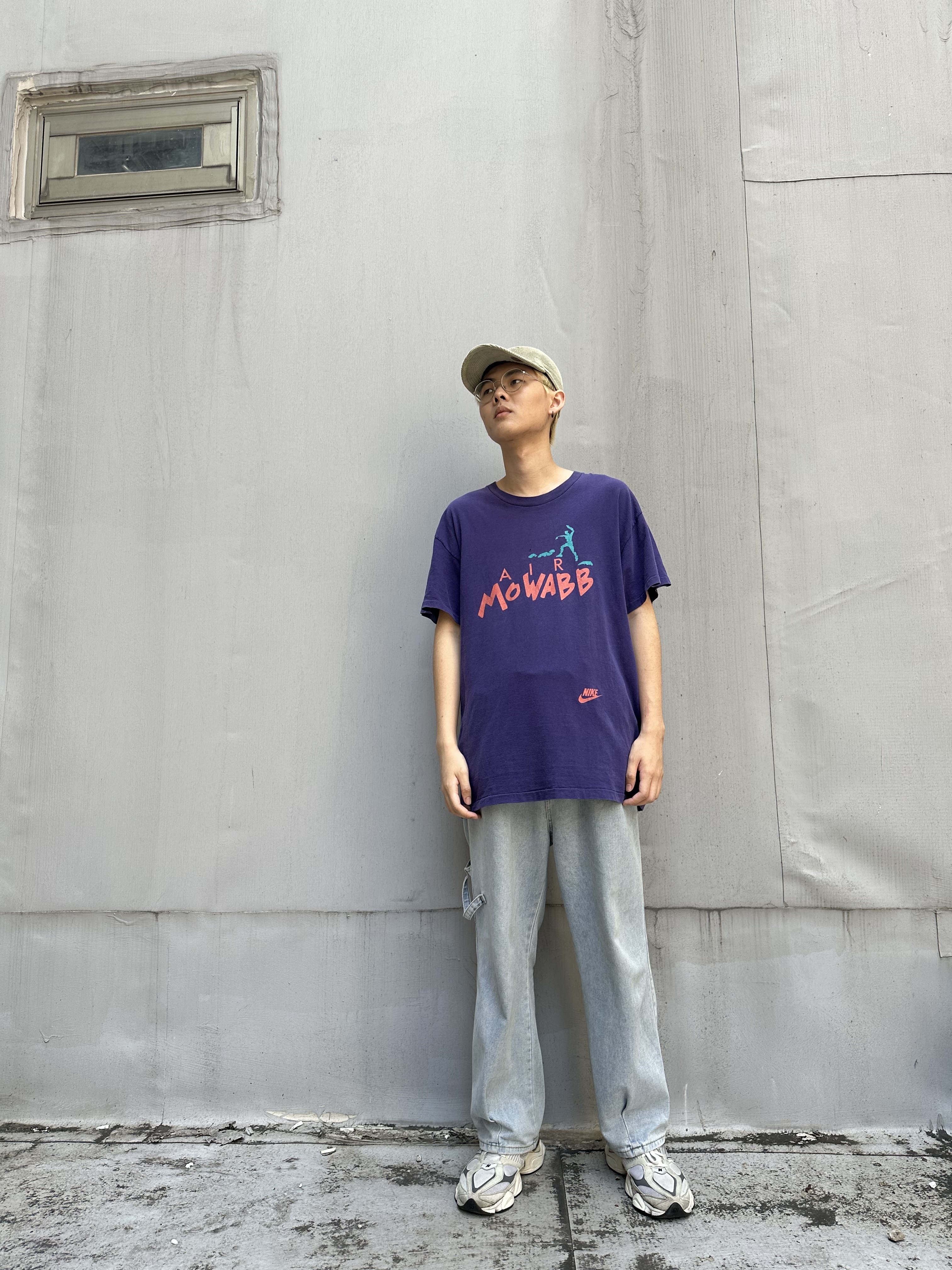 90s NIKE AIR MOWABB Tee Made in USA