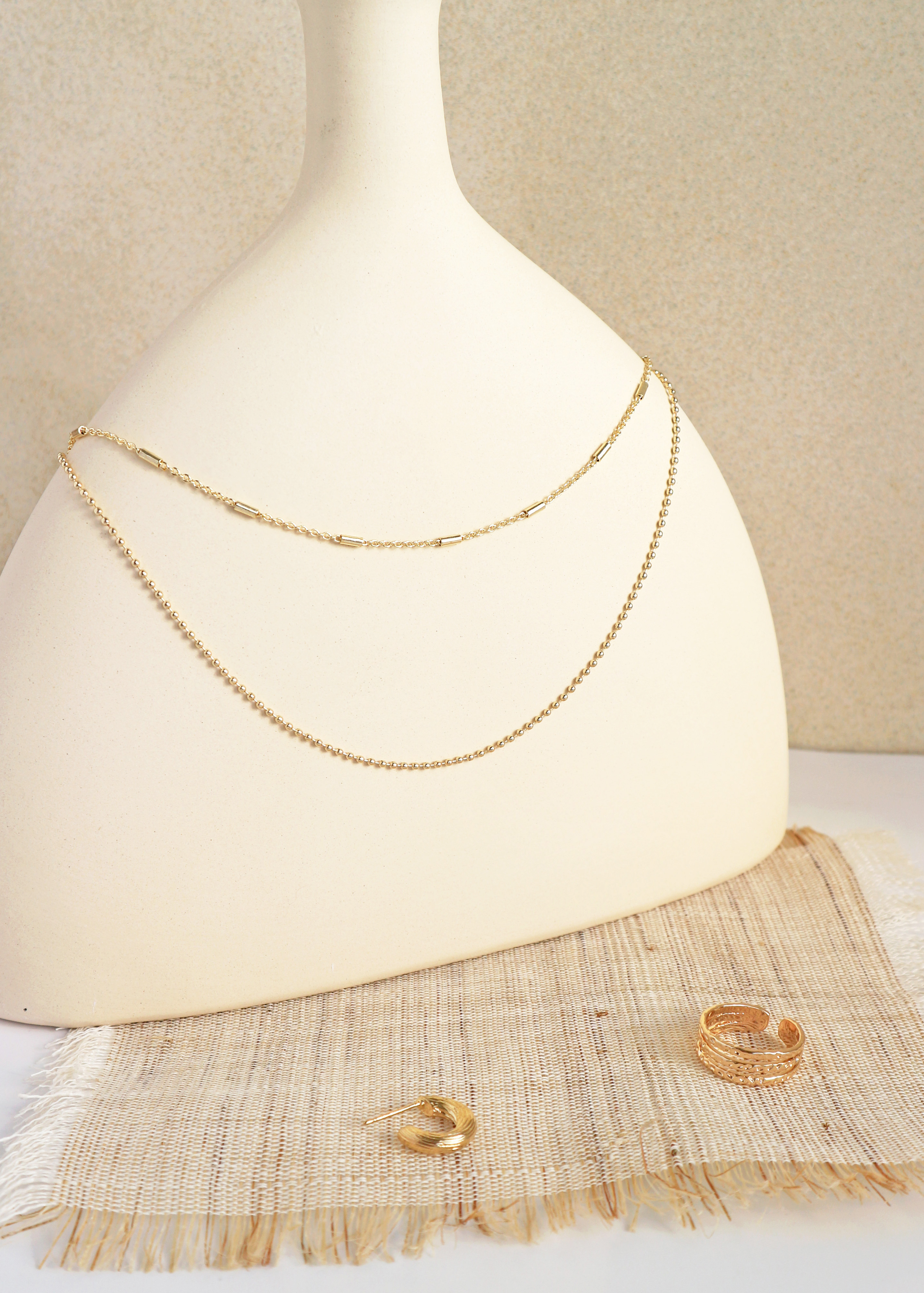 圓柱珠珠 疊戴項鍊