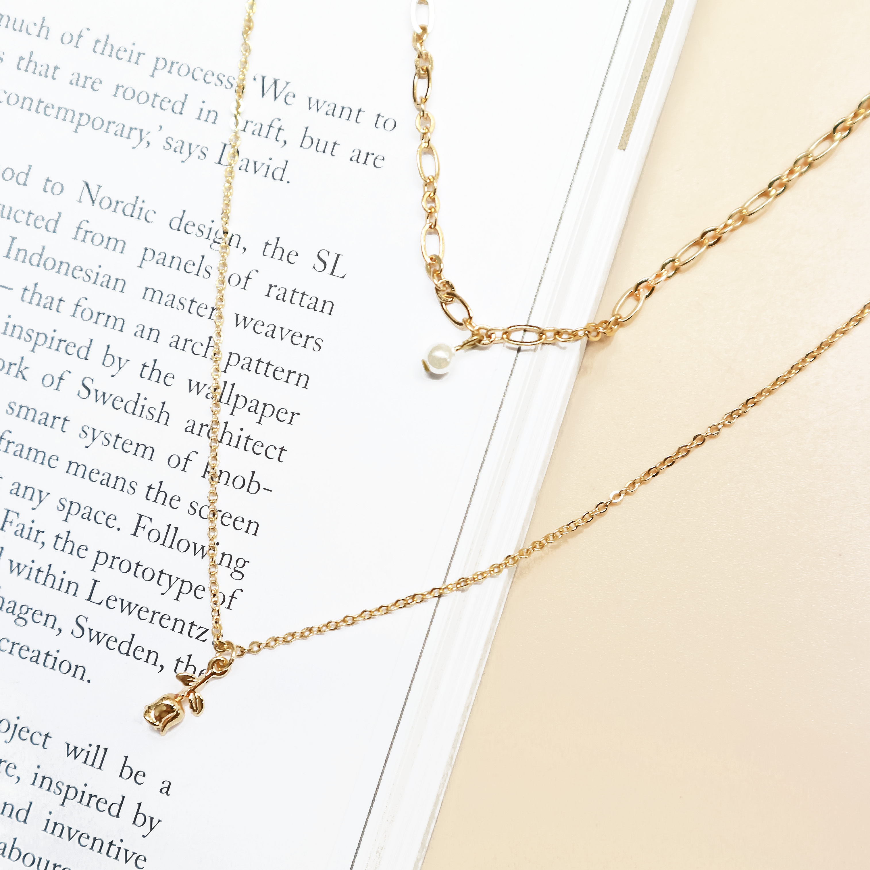 小玫瑰珍珠 疊戴鍊