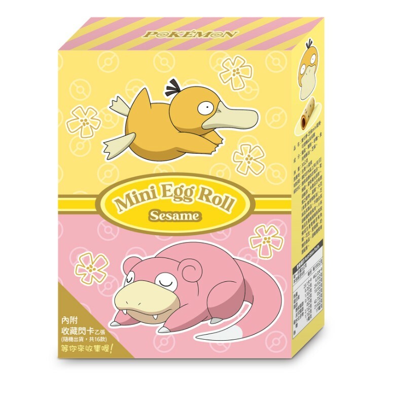 寶可夢-芝麻mini蛋捲-可達鴨&呆呆獸