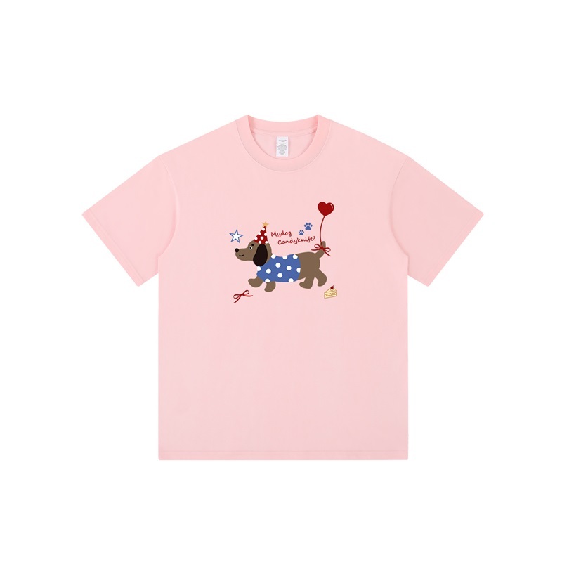 氣球臘腸狗純棉T恤上衣 五色