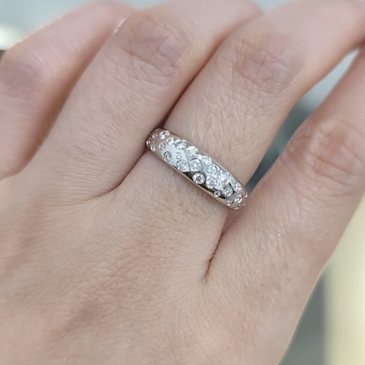 鑽石戒指 |18K白金