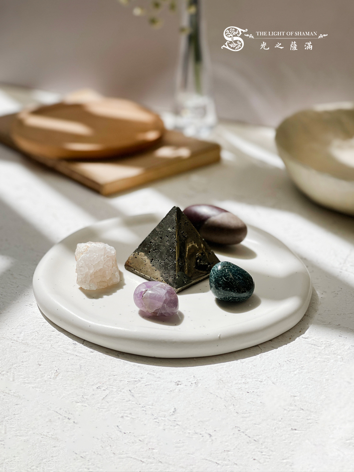 獨家首賣財富智慧的象徵【豐饒之境】雨花晶簇 財富智慧水晶組 - 光之薩滿