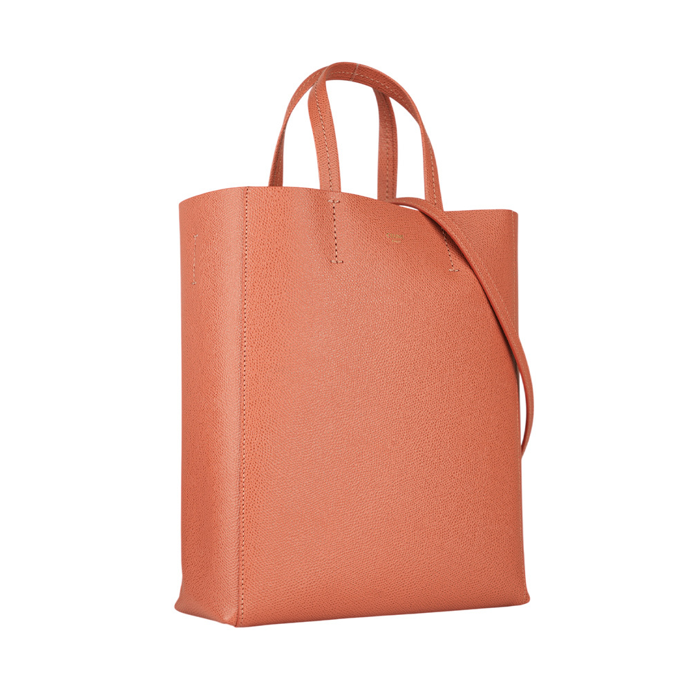 【CELINE】小型牛皮cabas手提/斜背二用包(荔枝粉) 189813XBA.27LY