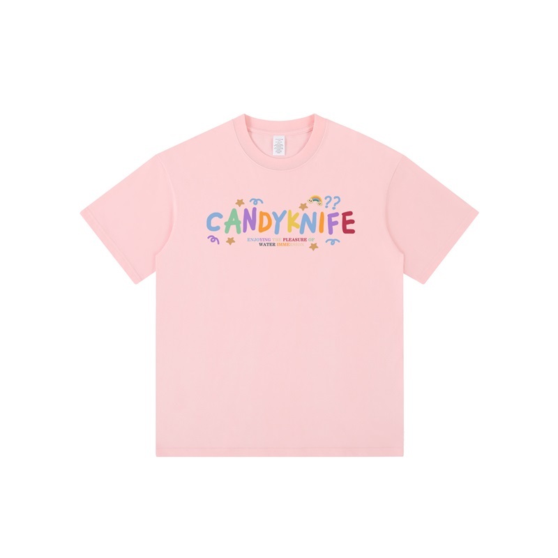 彩色字母純棉T恤上衣 六色