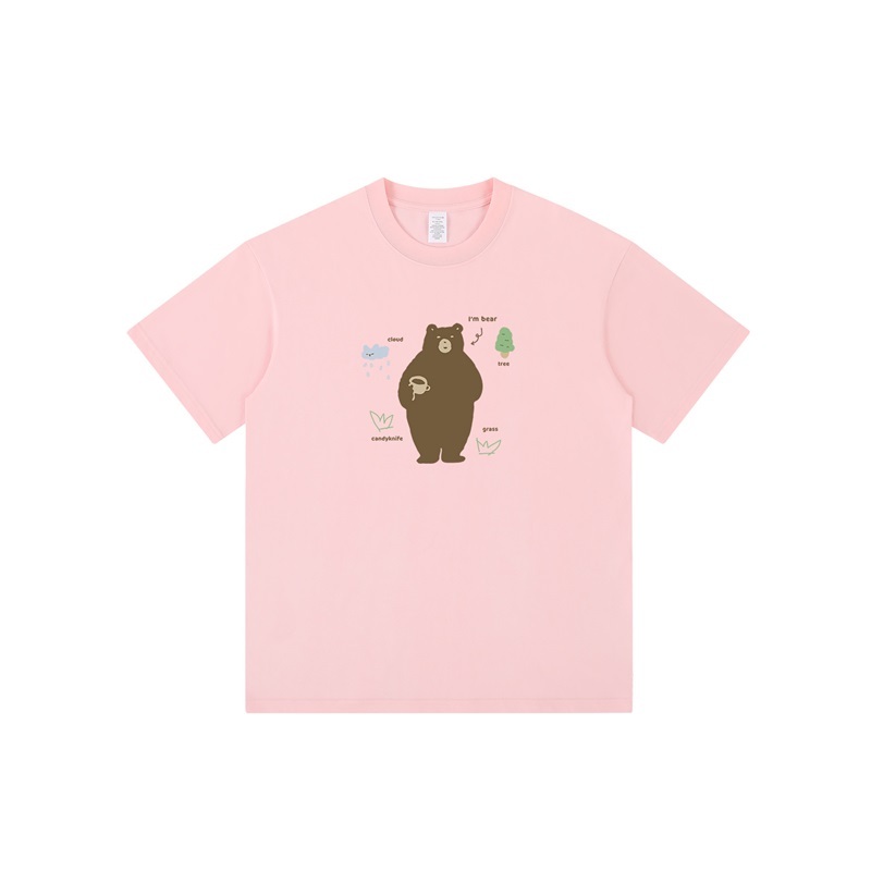 咖啡熊純棉T恤上衣 四色