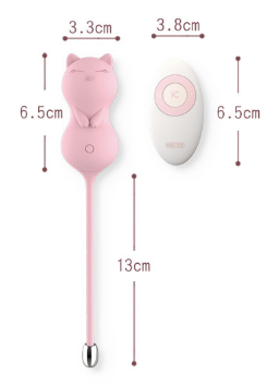 LEXY 香港情趣用品人氣網店 KISSTOY Paula 趣萌貓咪 無線遙控鍛練球震蛋