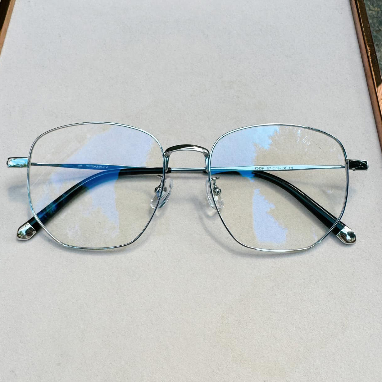 C436鈦金屬多邊形眼鏡