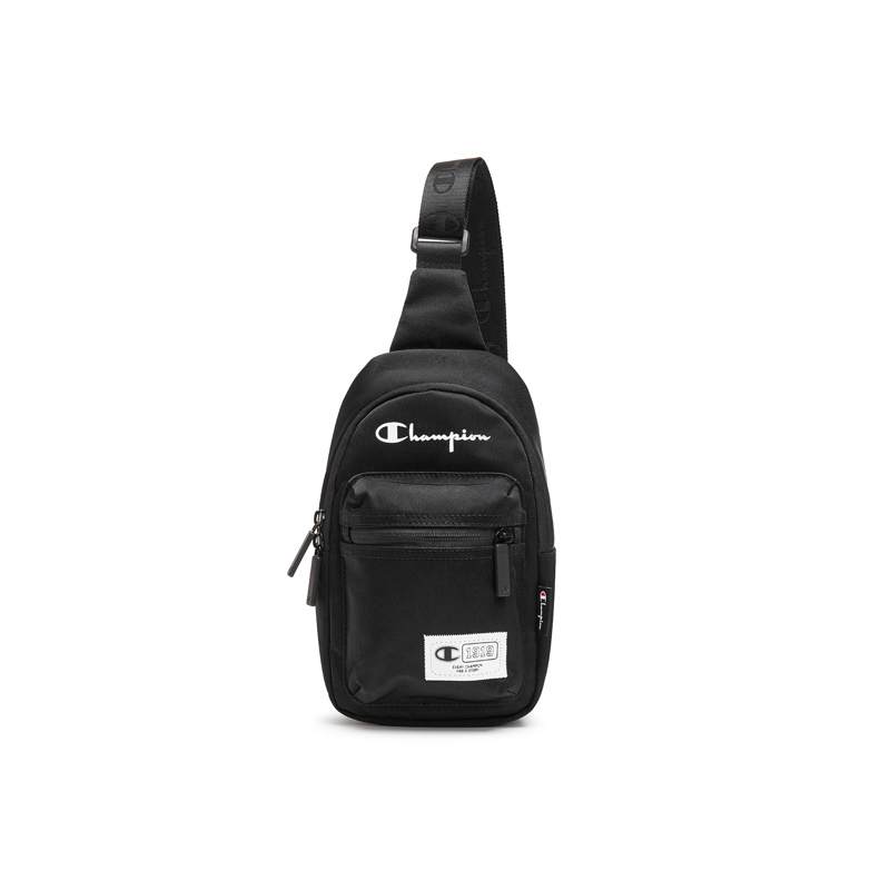 中性-防潑水 LOGO 印花單肩包-黑色（U5AACPU24U1）