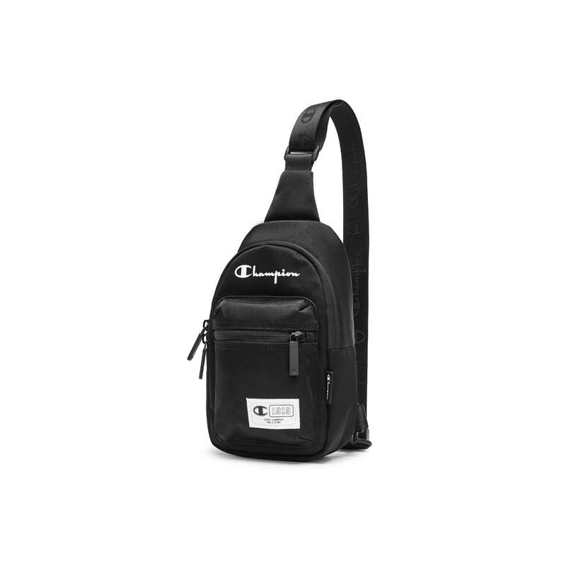 中性-防潑水 LOGO 印花單肩包-黑色（U5AACPU24U1）