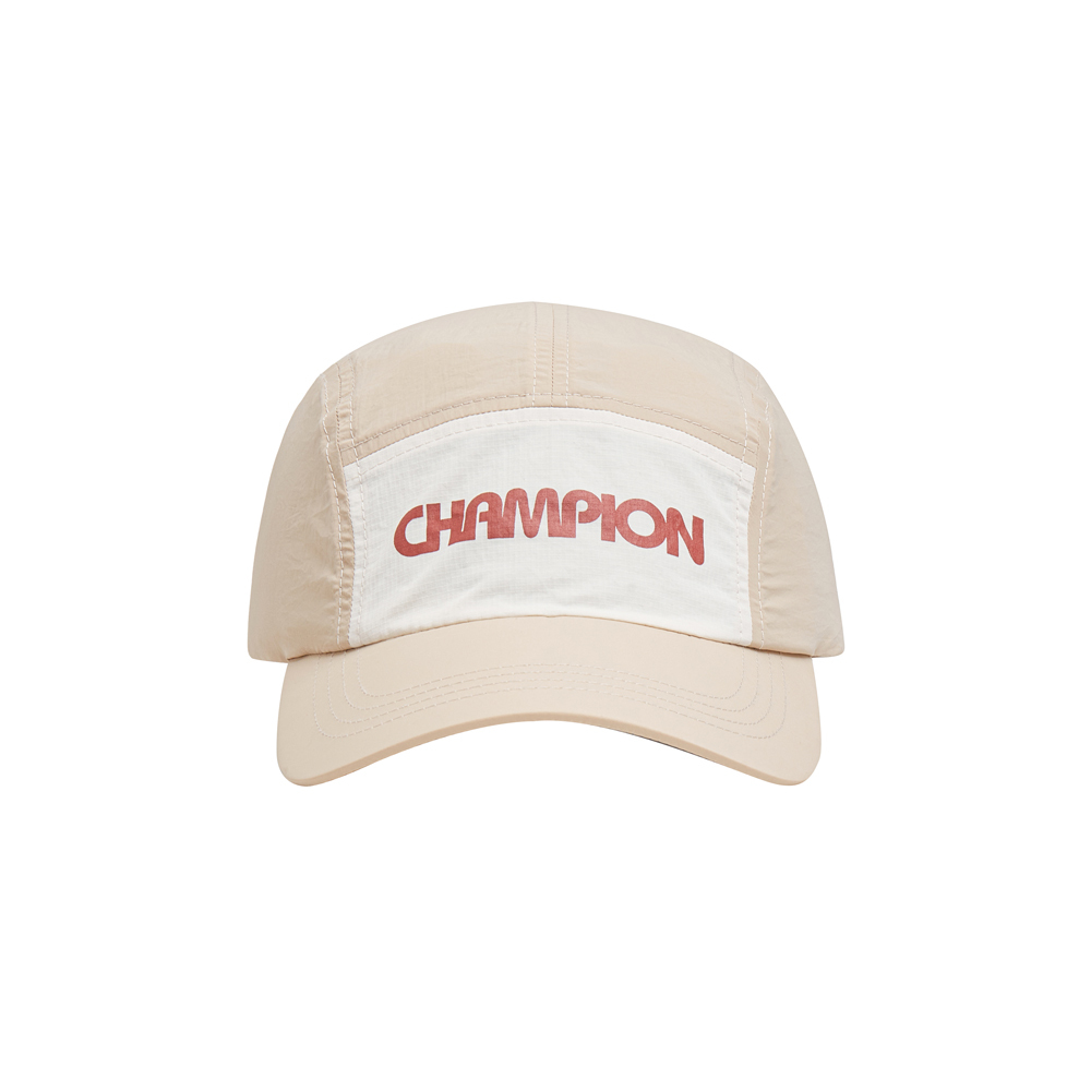 中性-戶外 輕量 LOGO 印花 五分帽-棕白（U5BACCU15F1）