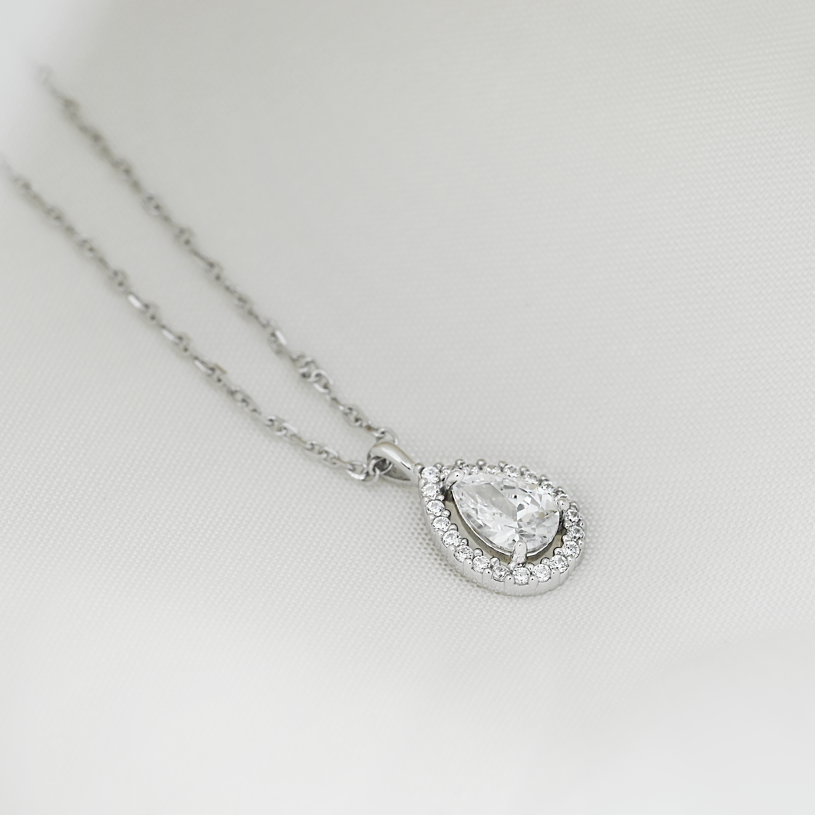 淚光之心 純銀項鍊