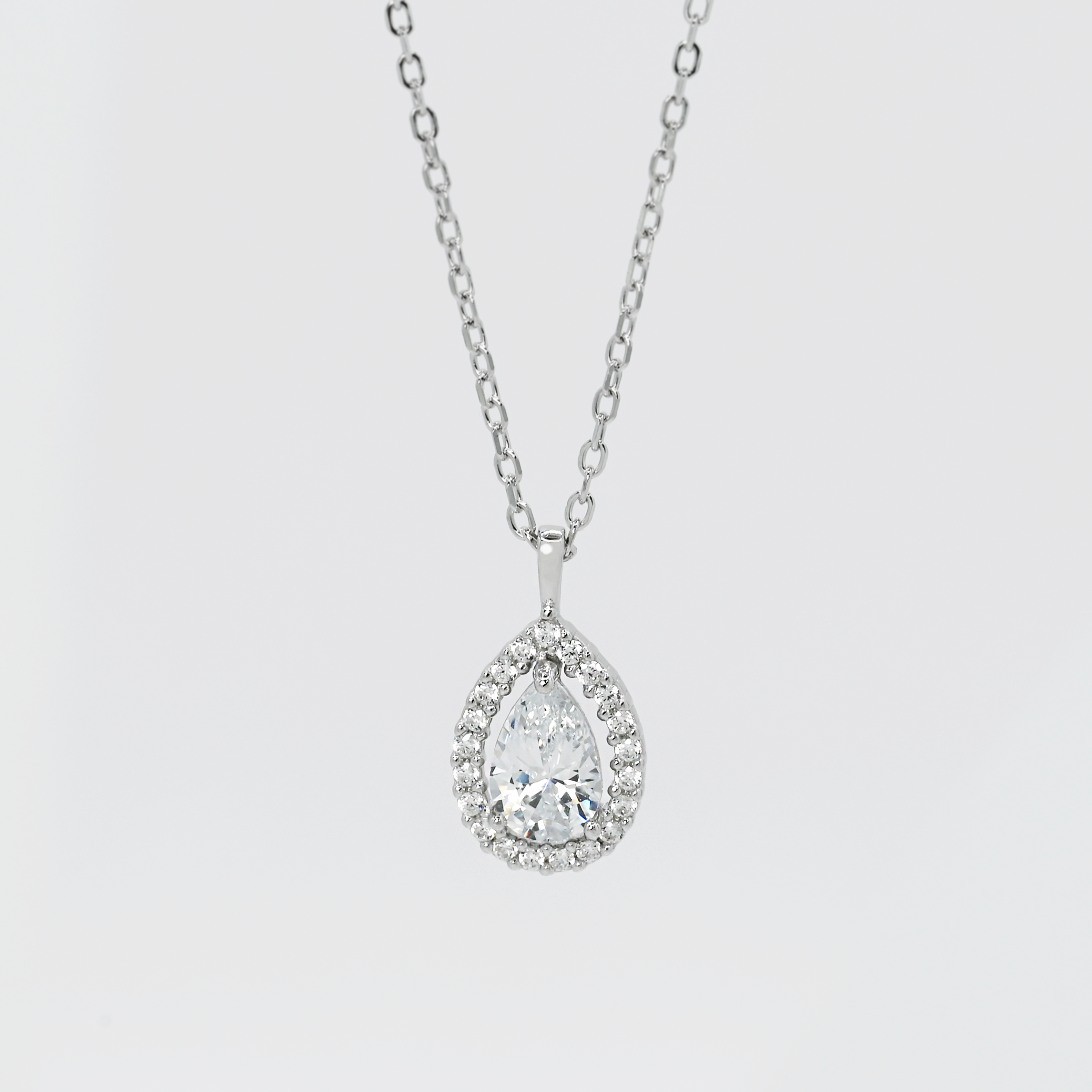 淚光之心 純銀項鍊