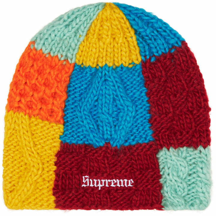 SUPREME 25SS BLOCK KNIT BEANIE