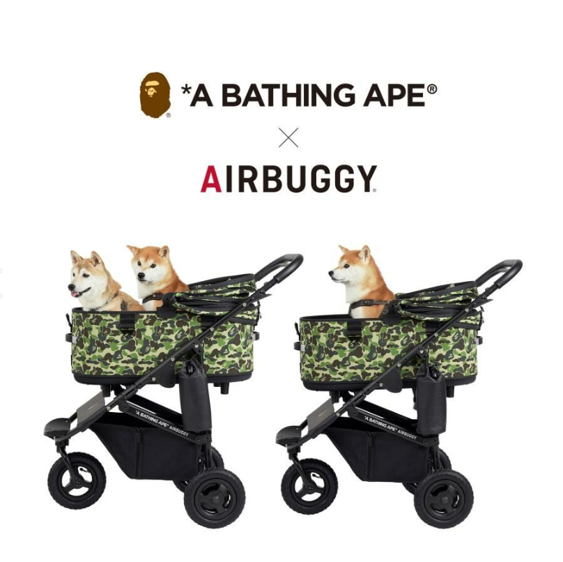 AirBuggy ✕ A BATHING APE®Dome3 L 寵物手推車 20kg (3色選擇)