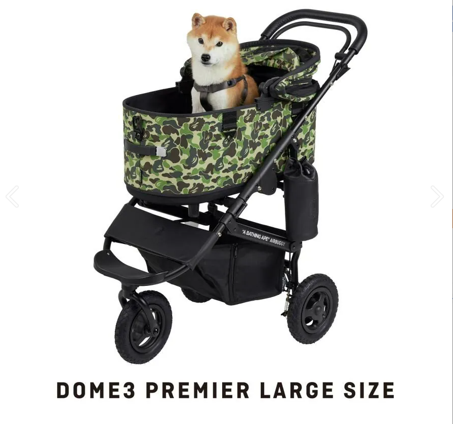 AirBuggy ✕ A BATHING APE®Dome3 L 寵物手推車 20kg (3色選擇)