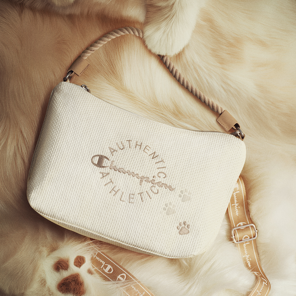 女款-貓爪 LOGO 刺繡 幸運餅乾包-米色（U5BACPU57D3）