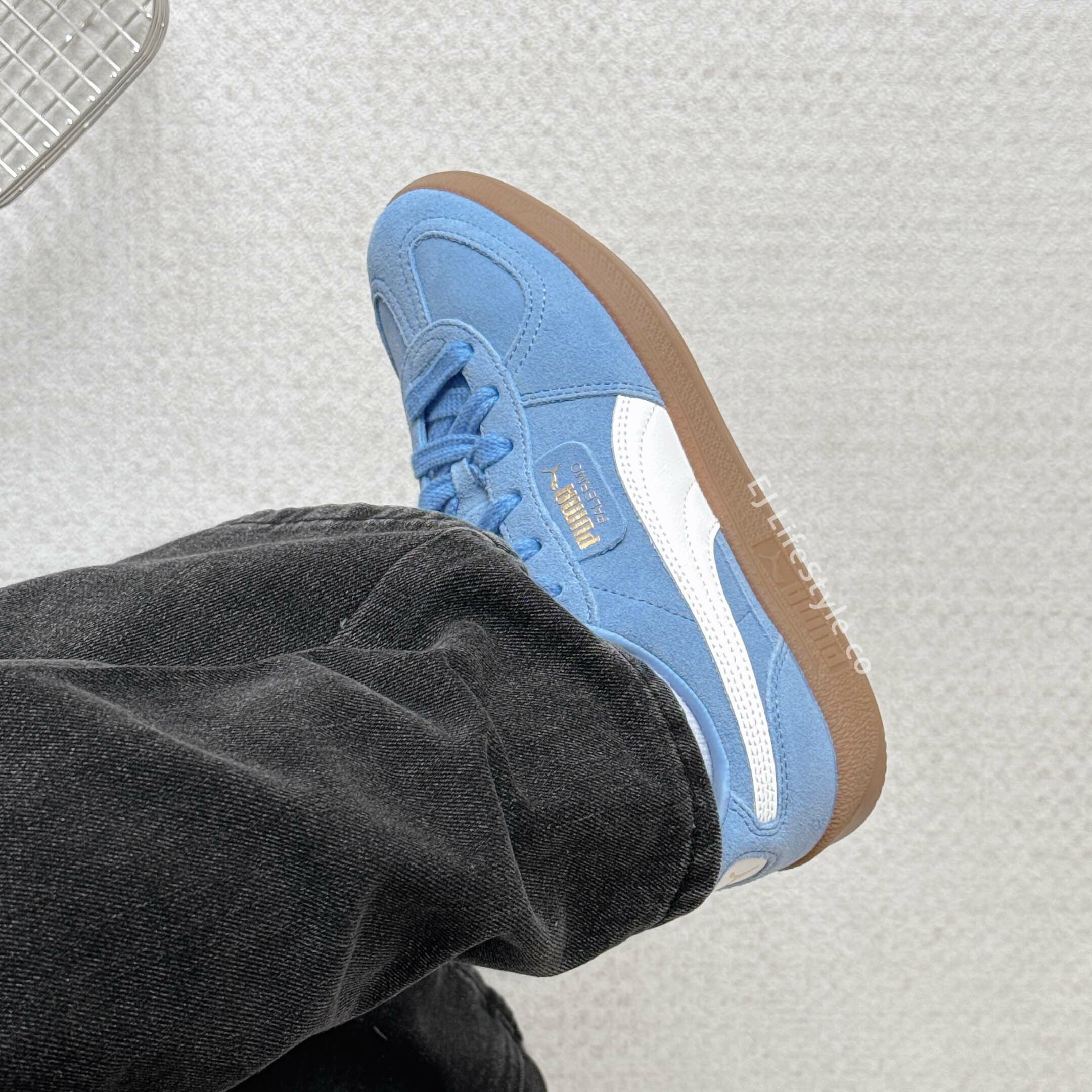 PUMA PALERMO 天空藍 寶藍 水藍 焦糖底 男女鞋 396463-44 / 預購