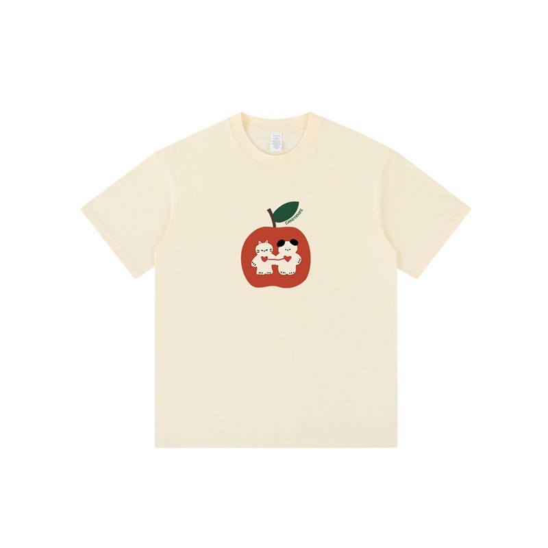 蘋果貓狗純棉T恤上衣 六色