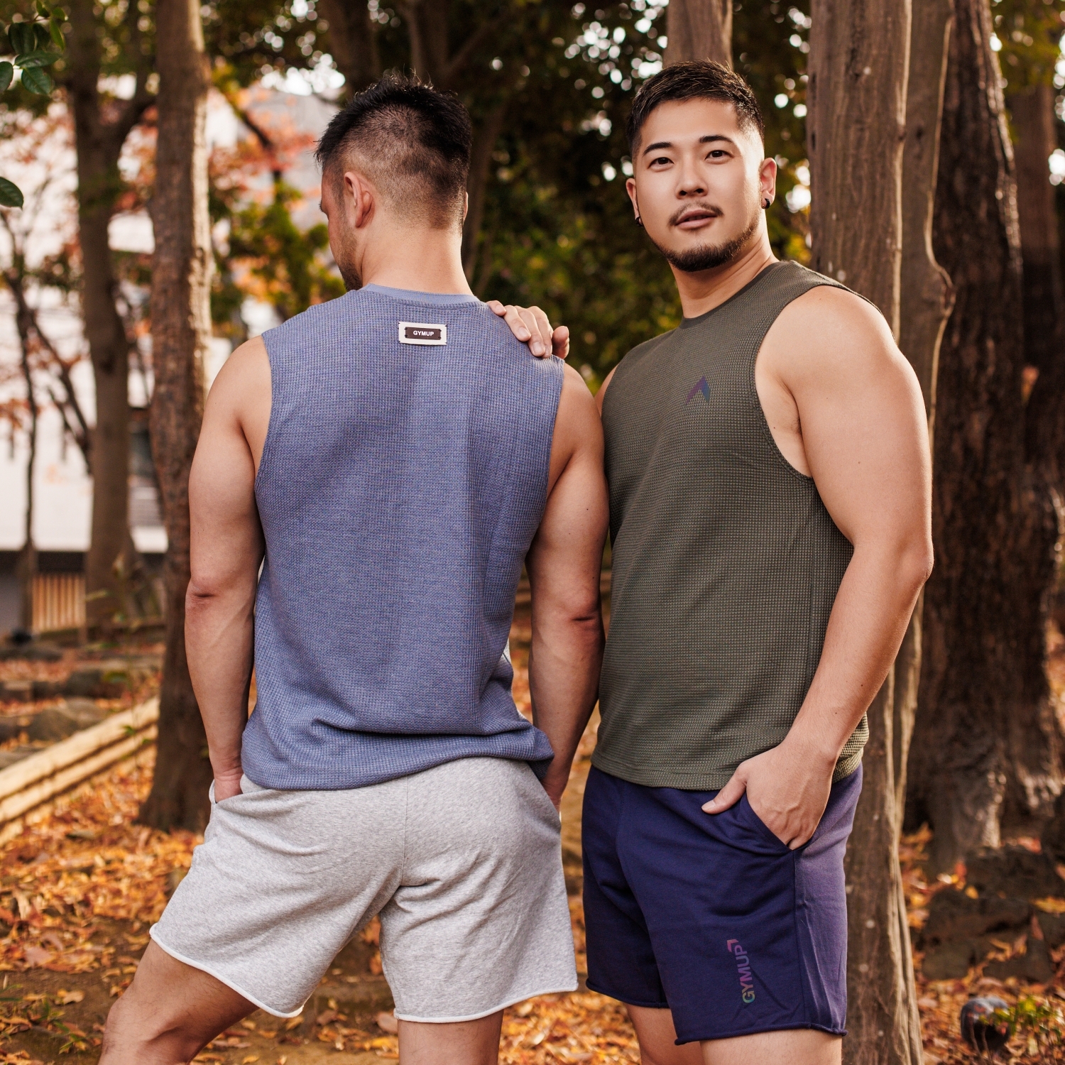 2025 全新系列 - GYMUP 窩夫格運動背心 08 灰綠