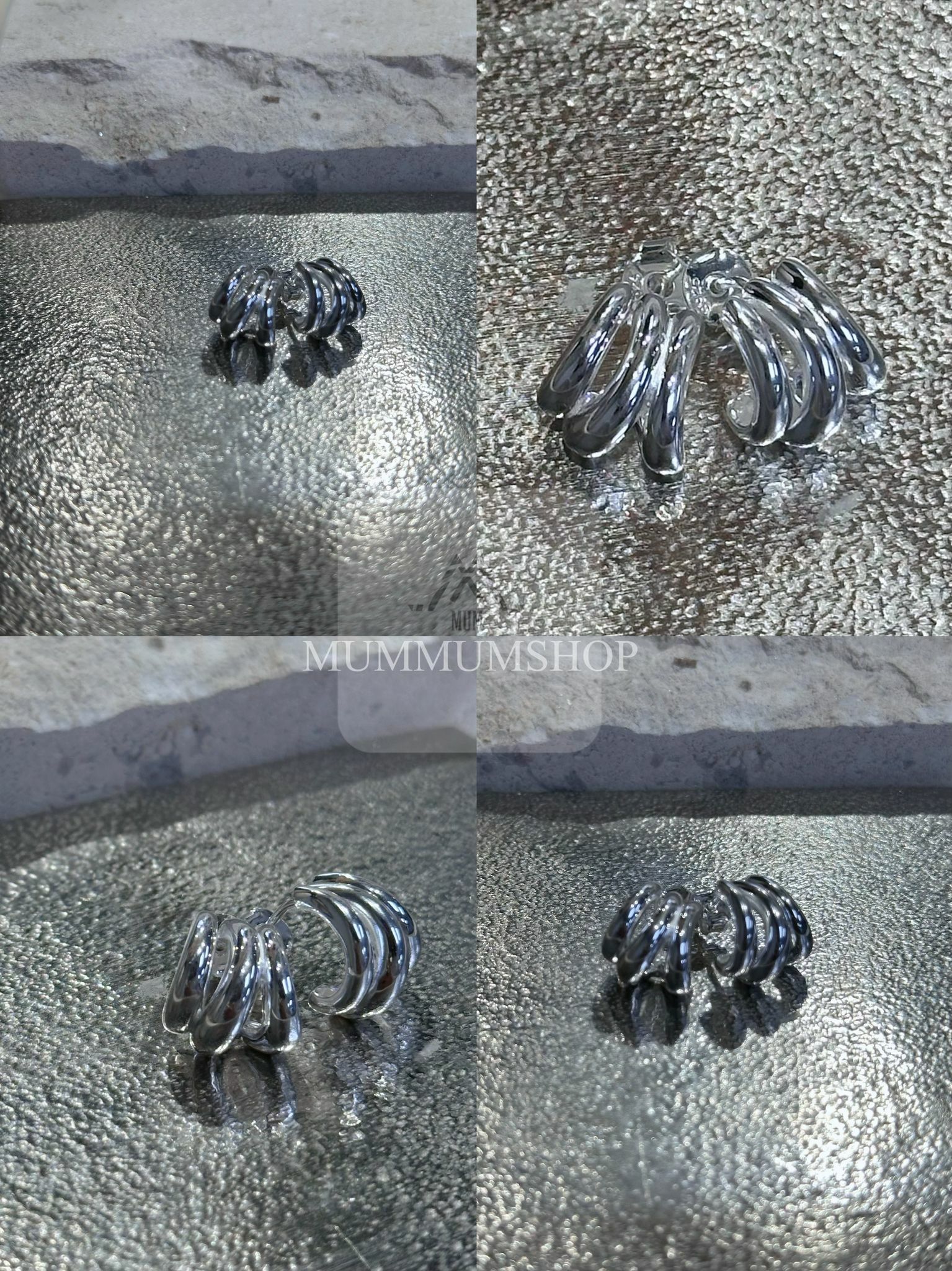 sl1124/sliver小貓爪耳環