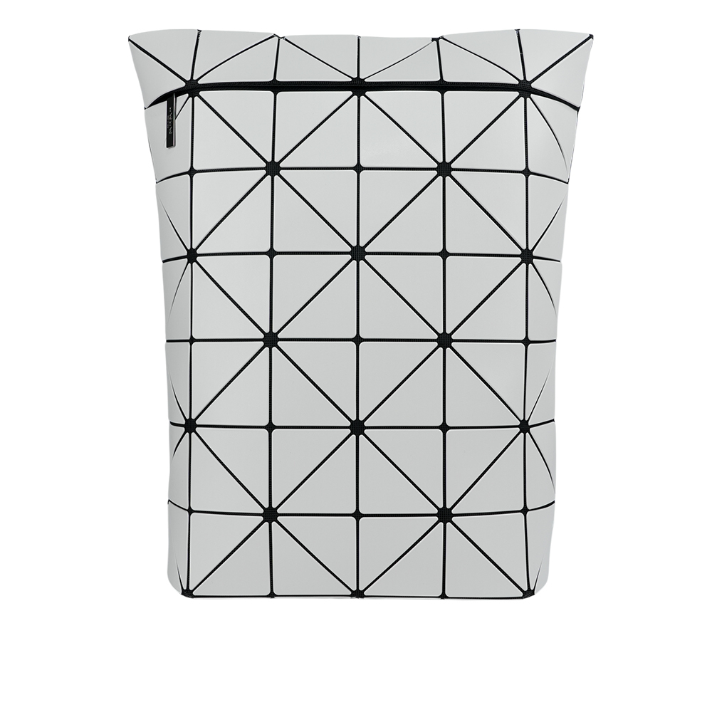 【ISSEY MIYAKE三宅一生】BAO BAO BLOCKY 啞光霧面拉鍊後背包(淺灰色)AG493 11