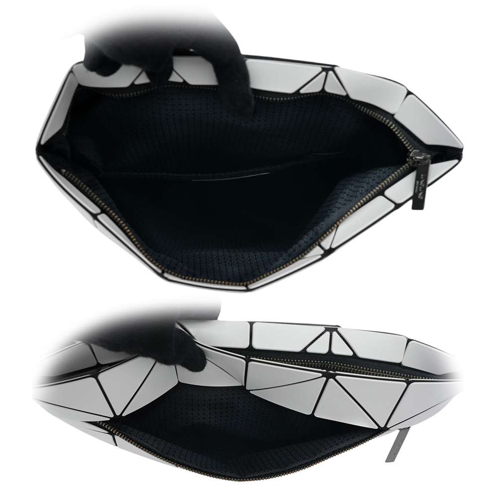 【ISSEY MIYAKE三宅一生】BAO BAO BLOCKY 啞光霧面拉鍊後背包(淺灰色)AG493 11