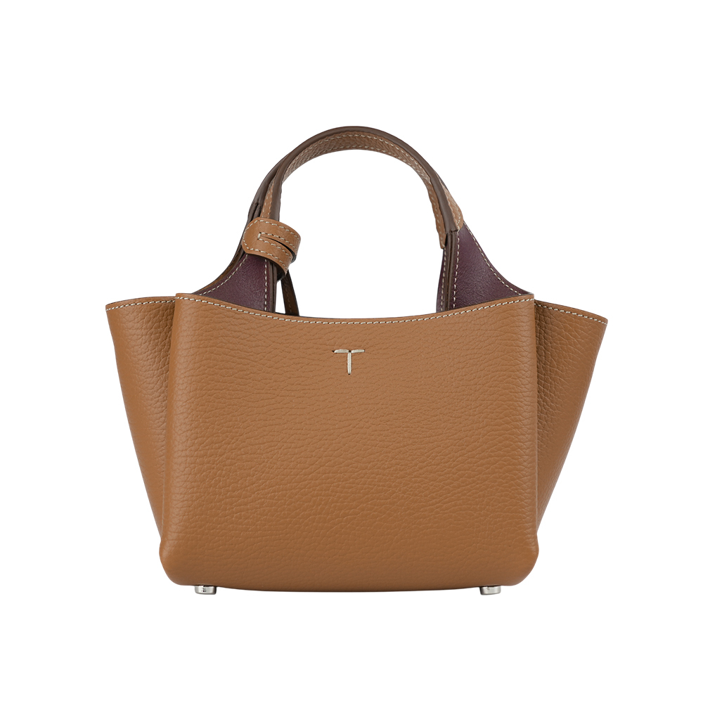 【TOD'S】Apa 小牛皮三層手提/斜背二用包(Micro)(棕色)XBWAPAFL000QRI 9P13