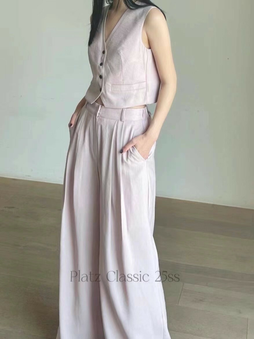 帥氣打摺西裝寬褲