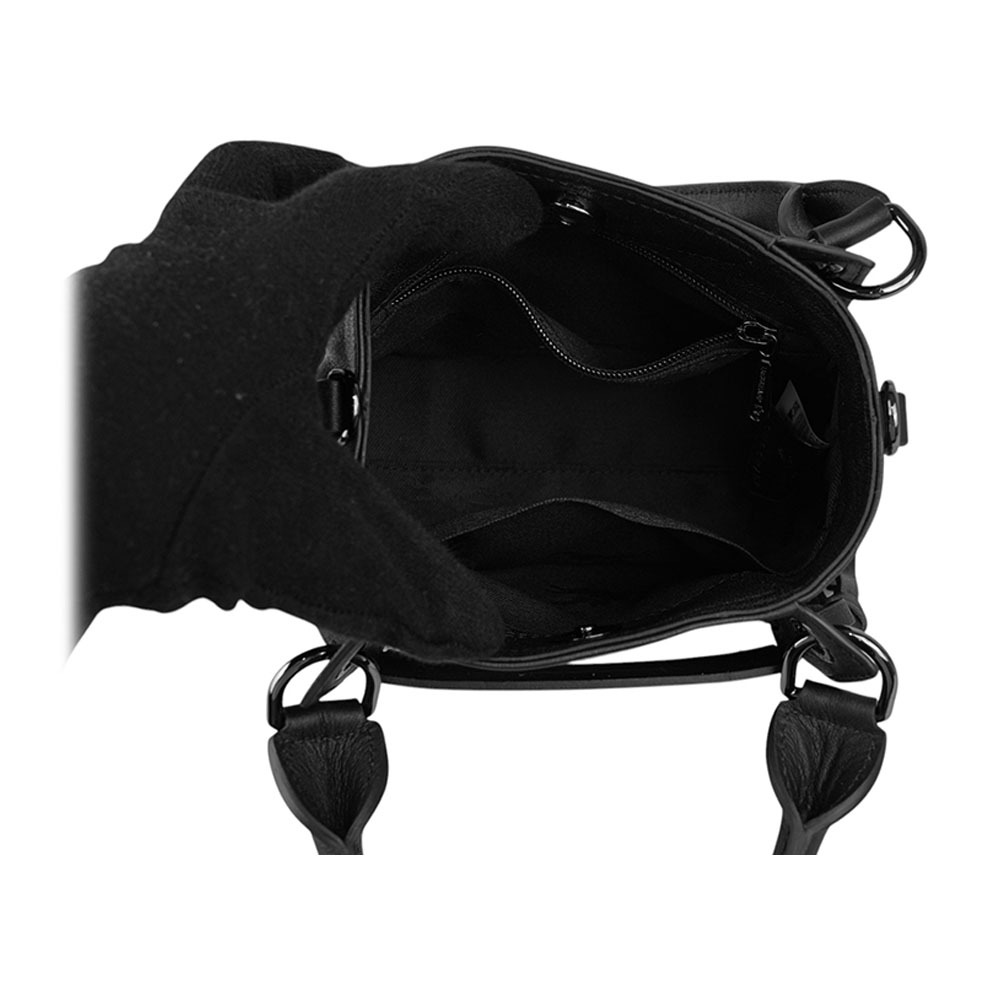 【LONGCHAMP】3D XS Logo 壓印小牛皮迷你二用包(黑色) 10254 HCV 001