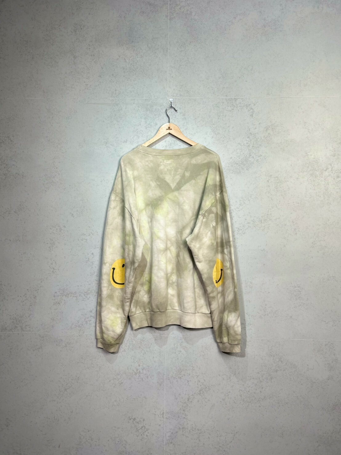 KAPITAL Tie-Dyed Cotton-Jersey Sweatshirt - Neutrals SIZE 5