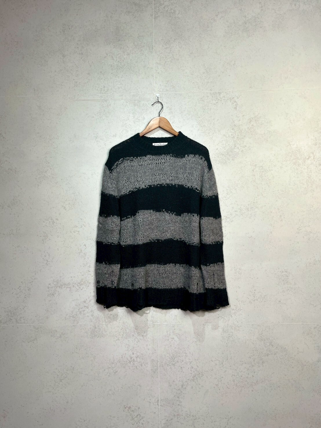 Acne Studios Acne Studios Black and gray striped sweater SIZE S