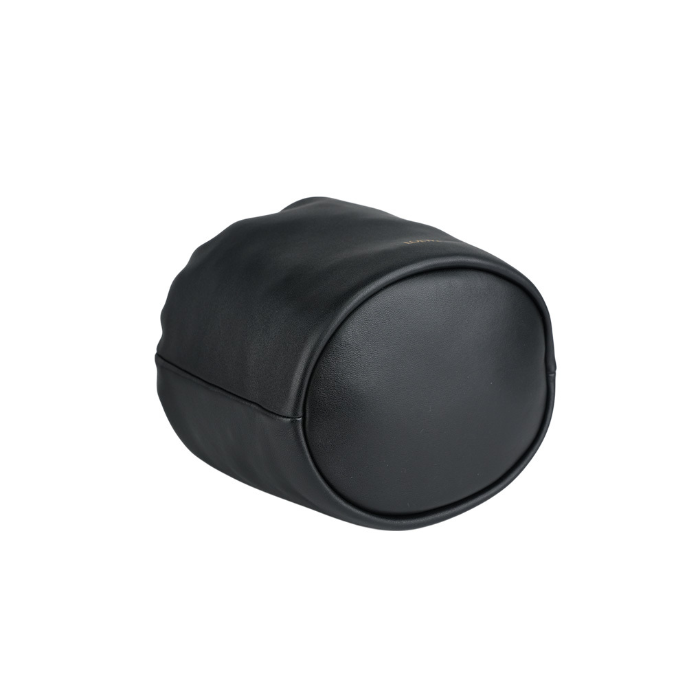 【LOEWE】Flamenco 納帕小羊皮鏈帶抽繩水桶造型二用包(黑色) A411FPBX02 1100