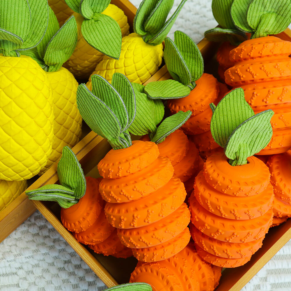 Dog Chew Toys for Aggressive Chewers - Indestructible Carrot for Medium, Large Breed