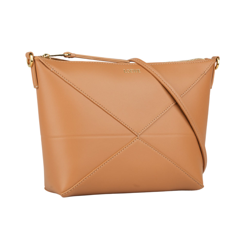 【LOEWE】Puzzle Fold 納帕小牛皮肩背/斜背多用包(暖沙色) C510PT1X01 2586