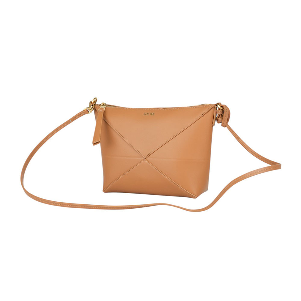 【LOEWE】Puzzle Fold 納帕小牛皮肩背/斜背多用包(暖沙色) C510PT1X01 2586