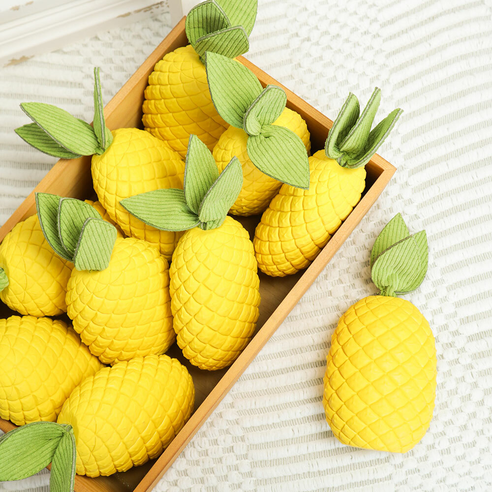 Dog Chew Toys for Aggressive Chewers - Indestructible Pinapple for Medium, Large Breed