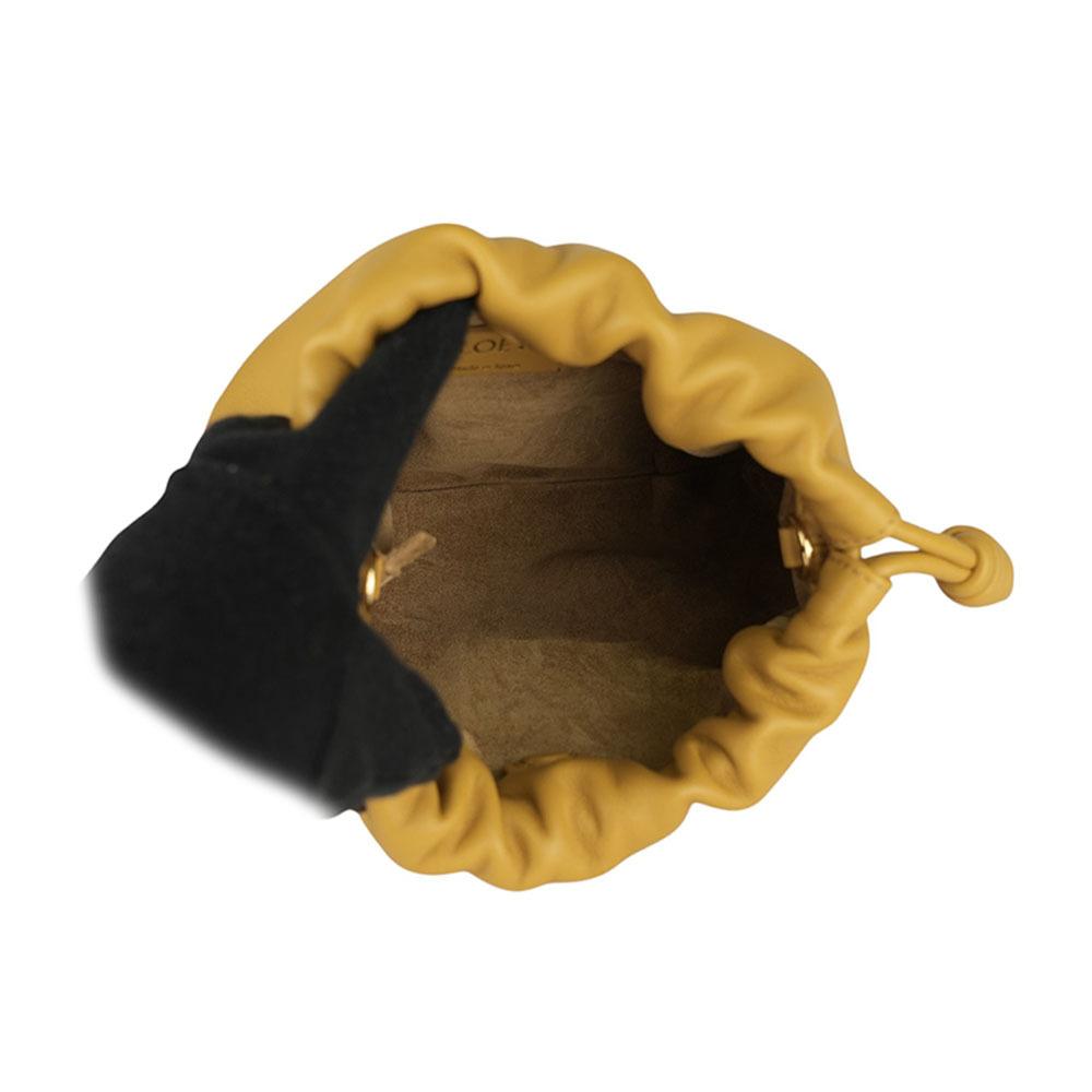 【LOEWE】Mini Flamenco 納帕小羊皮鏈帶二用包(撒哈拉棕) A914CBPX03 6715