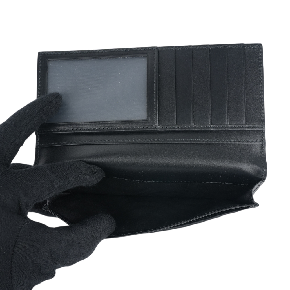 【GUCCI】GG Logo 滿版牛皮對開二折長夾(黑色)779828 CWC1N 1000