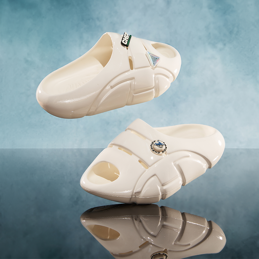 男女款-Slide Croissant 可頌拖鞋-奶白（U5BFASU04A1）