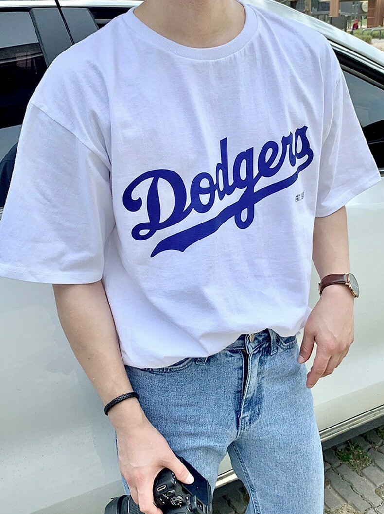 自訂款 Dodgers美式草寫短T IM80908